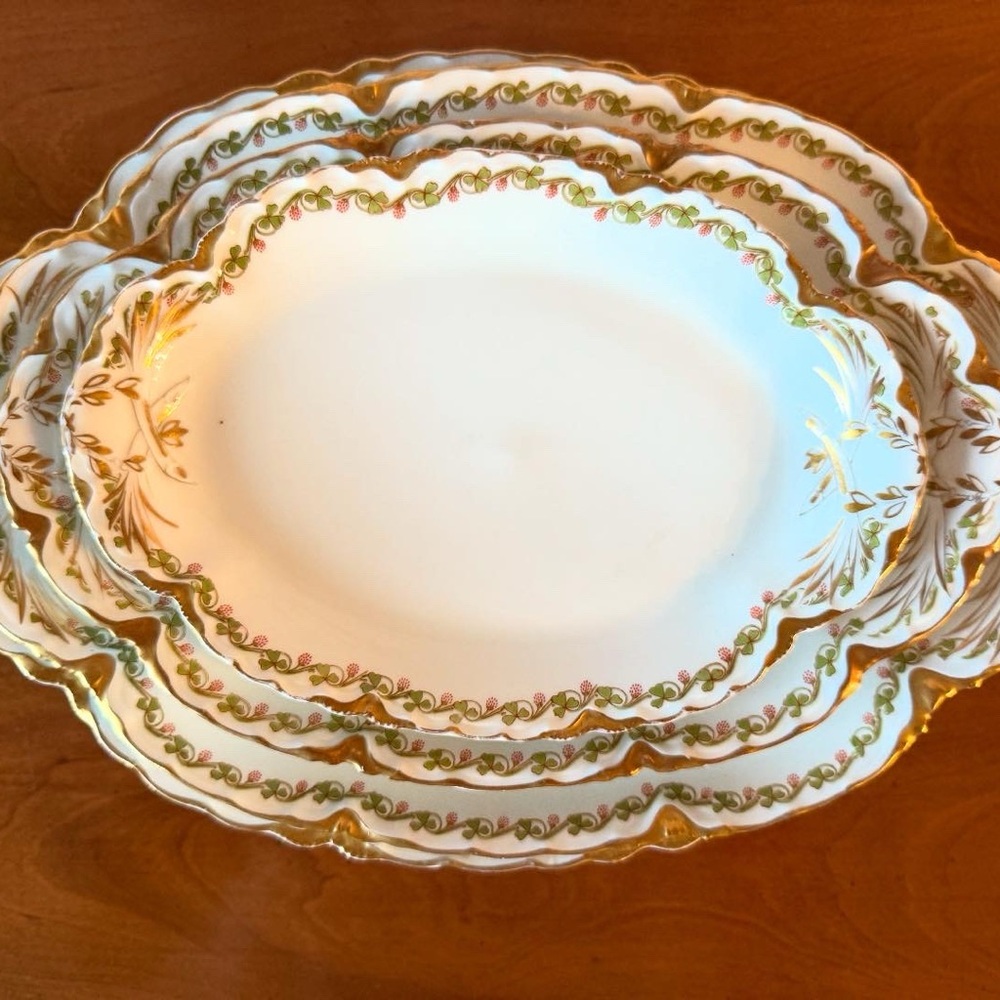 Haviland & Co Cloverleaf Platter Set - 4 Piece